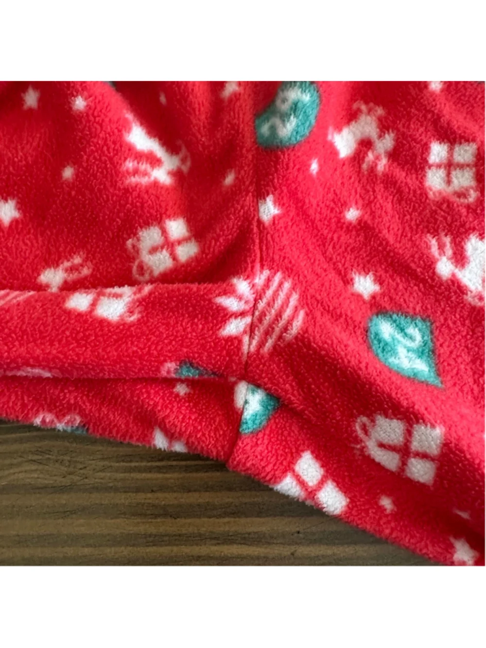 Girls Esmara Christmas One-Piece Pajamas M 8/10 Red Snowflakes Reindeer